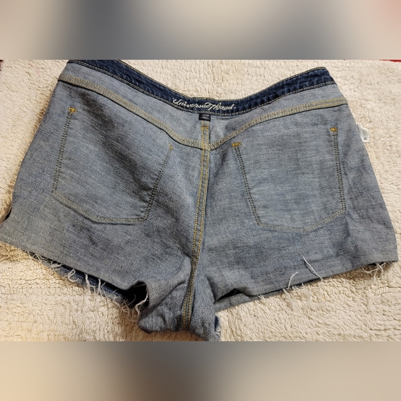 PLUS size High Rise Shortie Demin Shorts Stretch Universal Thread size 14. W32 - Picture 3 of 11